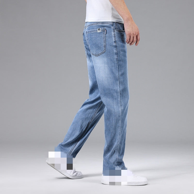 Men's Thin Loose Silk Jeans