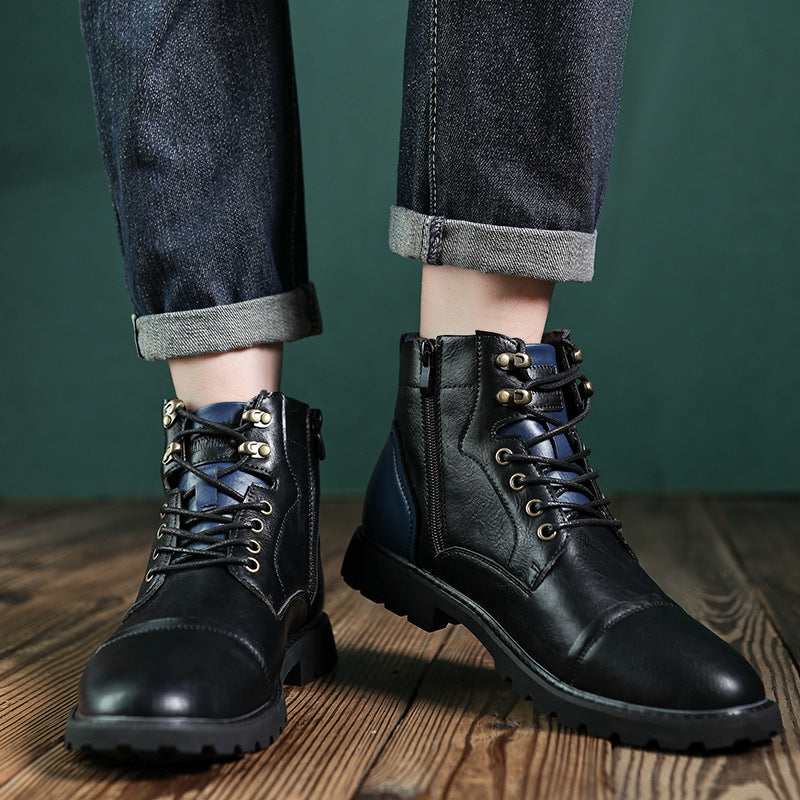 Fashion High Top Working Wear Style Men's Boots