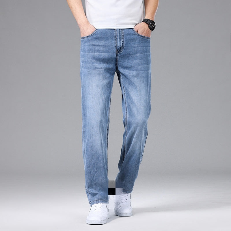 Men's Thin Loose Silk Jeans