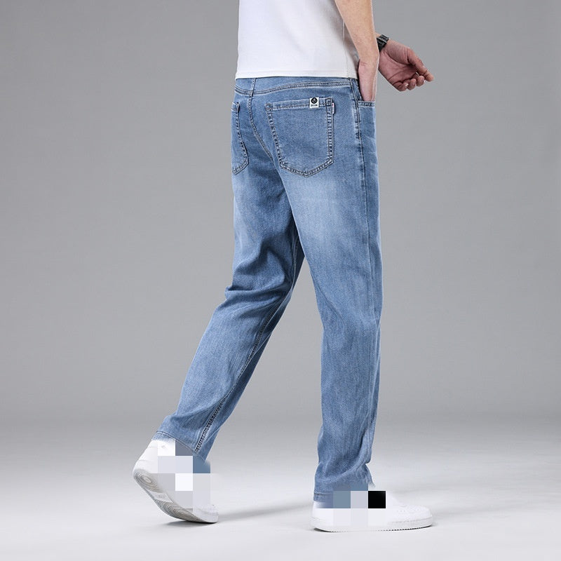 Men's Thin Loose Silk Jeans