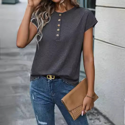 Short Sleeve Casual Ladies T-shirt