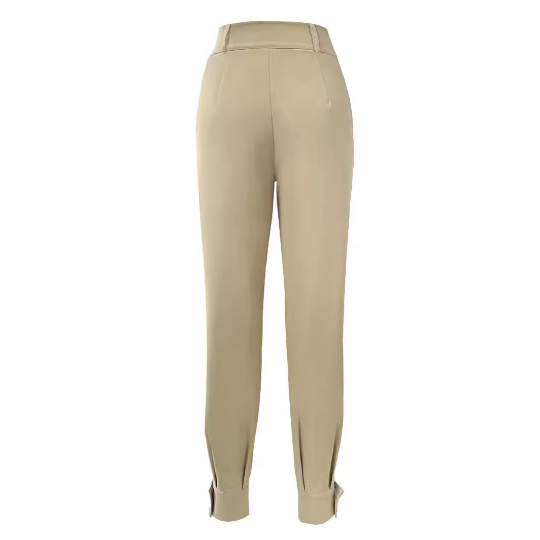 Women's Fashion Solid Color Trousers