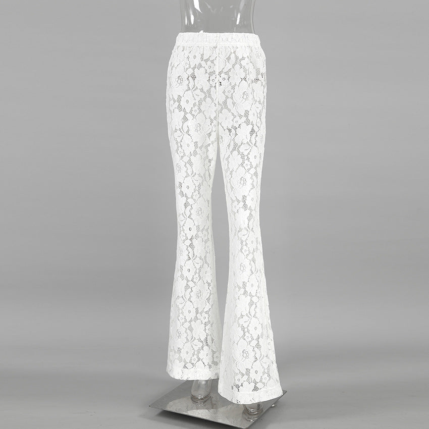 High Waist Casual Flared Pants