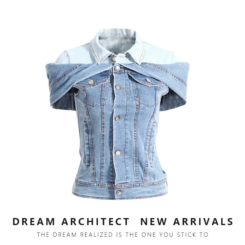 Shirt Slimming Denim Shirt