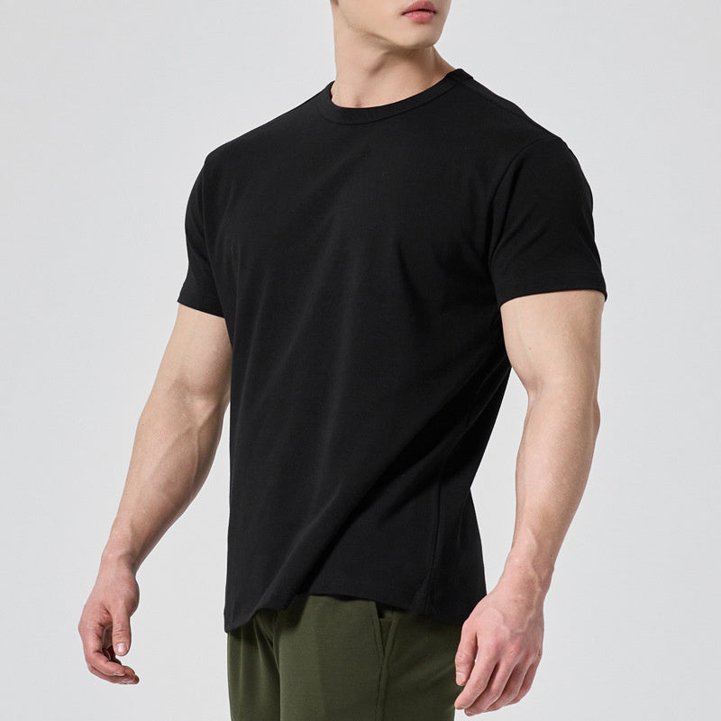 Fitness Sports Round Neck Men's Short-sleeved T-shirt